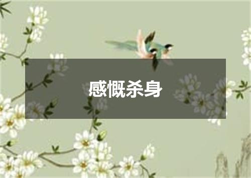 感慨杀身