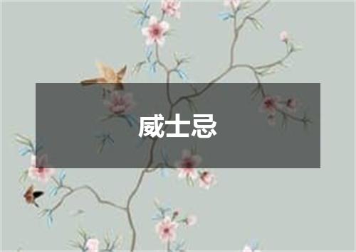 威士忌