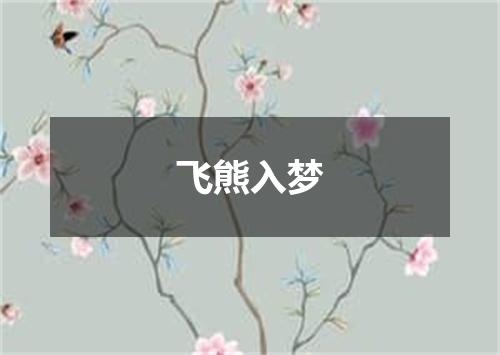 飞熊入梦