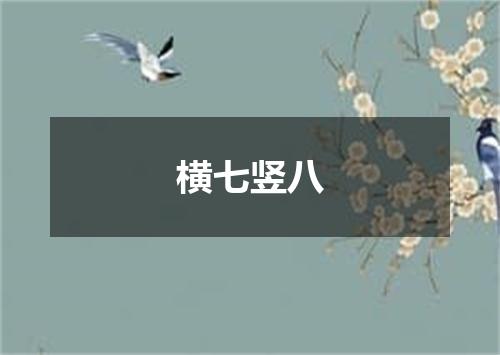 横七竖八