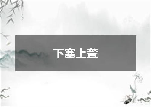 下塞上聋