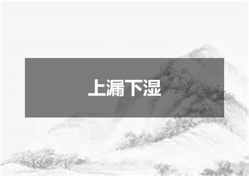 上漏下湿