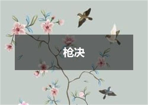 枪决