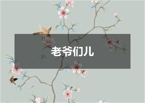 老爷们儿