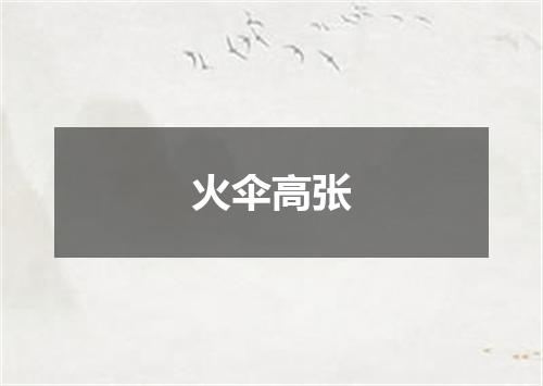 火伞高张