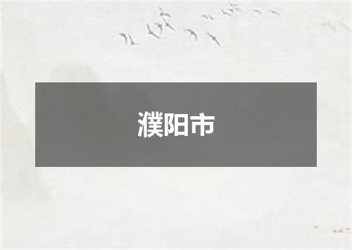 濮阳市