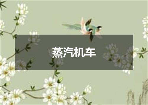 蒸汽机车