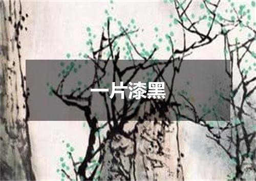 一片漆黑