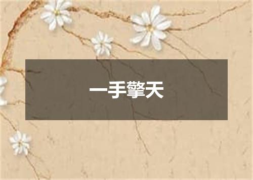 一手擎天