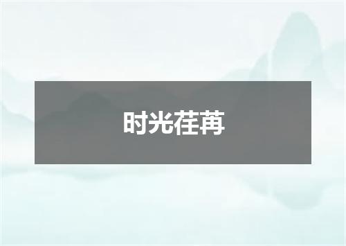 时光荏苒