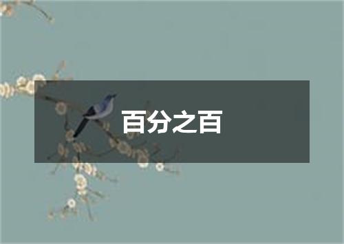 百分之百