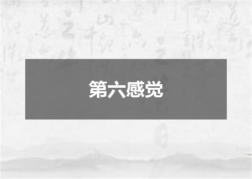 第六感觉
