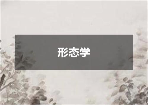 形态学
