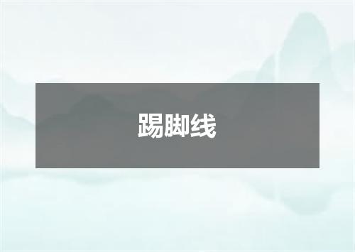 踢脚线