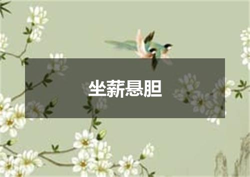 坐薪悬胆