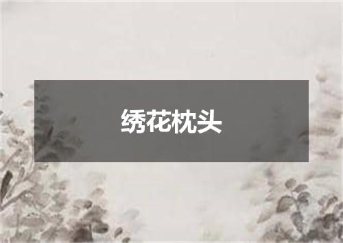 绣花枕头