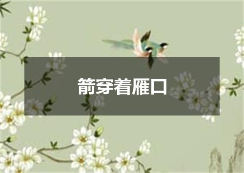 箭穿着雁口