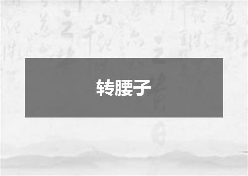 转腰子
