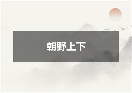 朝野上下