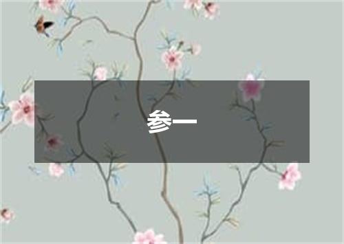 参一