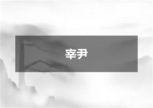 宰尹