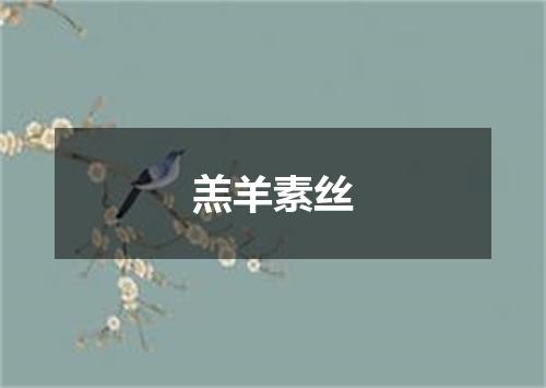 羔羊素丝