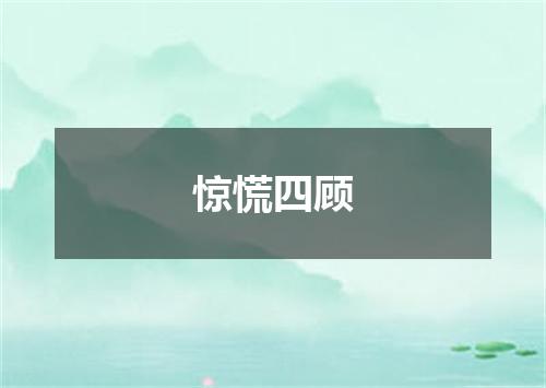 惊慌四顾
