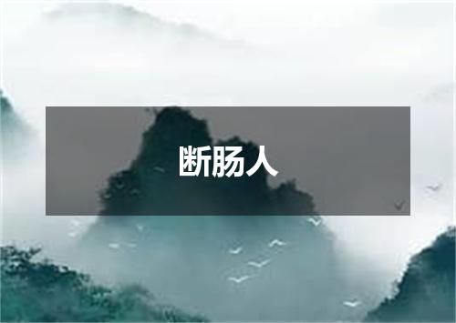 断肠人