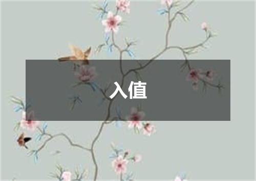 入值