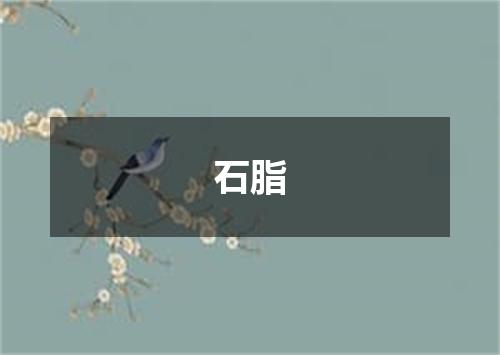 石脂