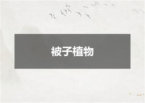 被子植物