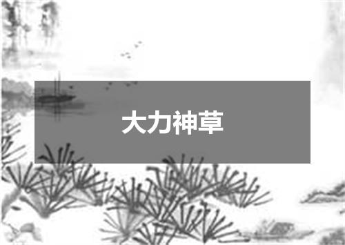 大力神草