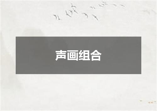 声画组合
