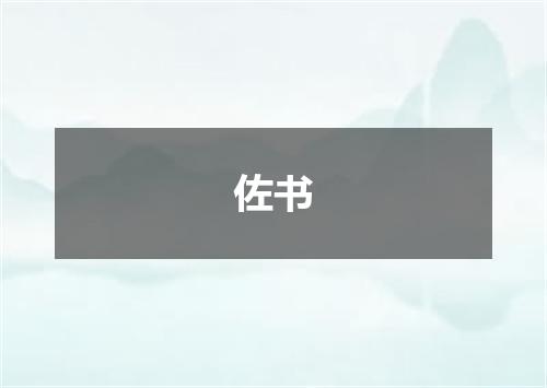 佐书