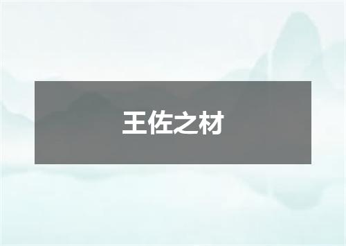 王佐之材