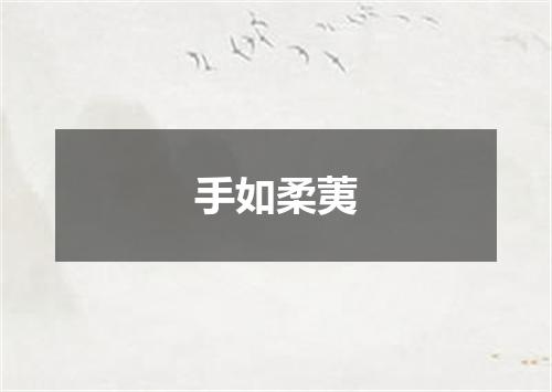 手如柔荑