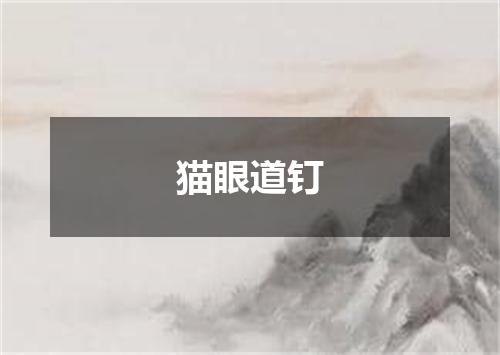 猫眼道钉