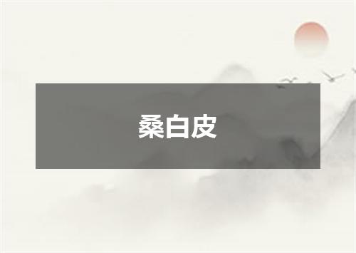 桑白皮