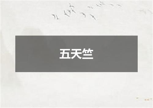 五天竺