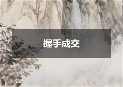 握手成交