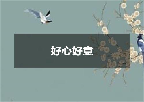 好心好意