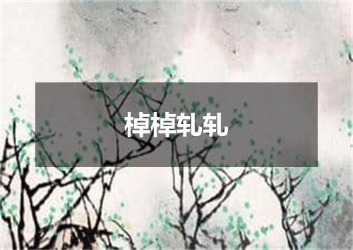 棹棹轧轧