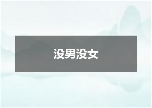 没男没女