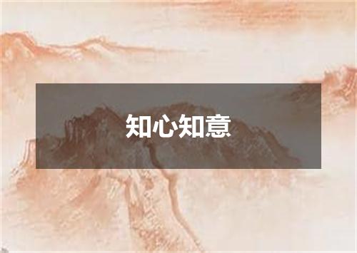 知心知意