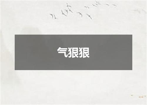 气狠狠