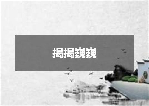 揭揭巍巍