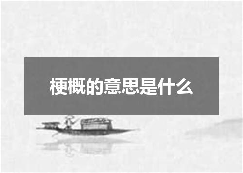 梗概的意思是什么