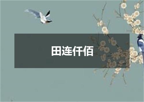田连仟佰