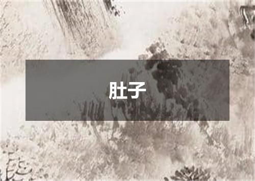 肚子