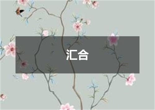 汇合